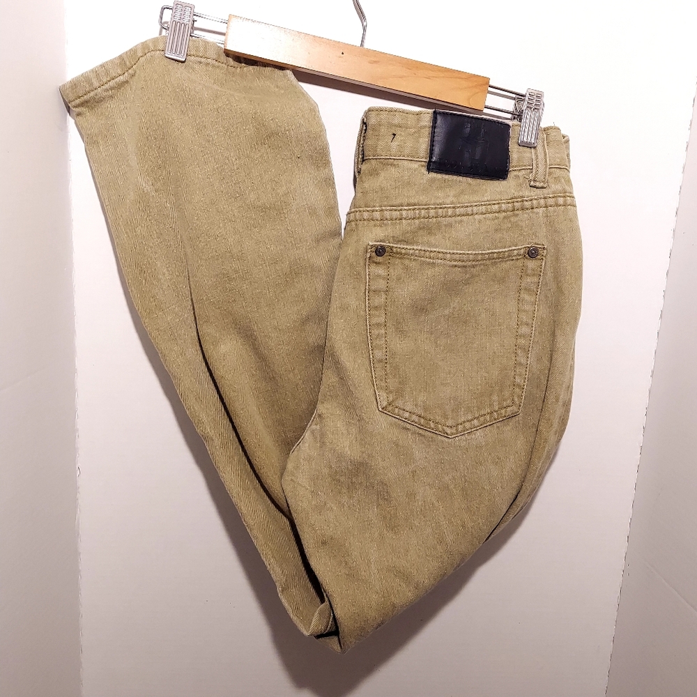Tool Jeans Mens Size 34x32 duck canvas work jeans Brown Beige Tan Khaki Skater